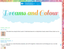 Tablet Screenshot of dreamsandcolour.com